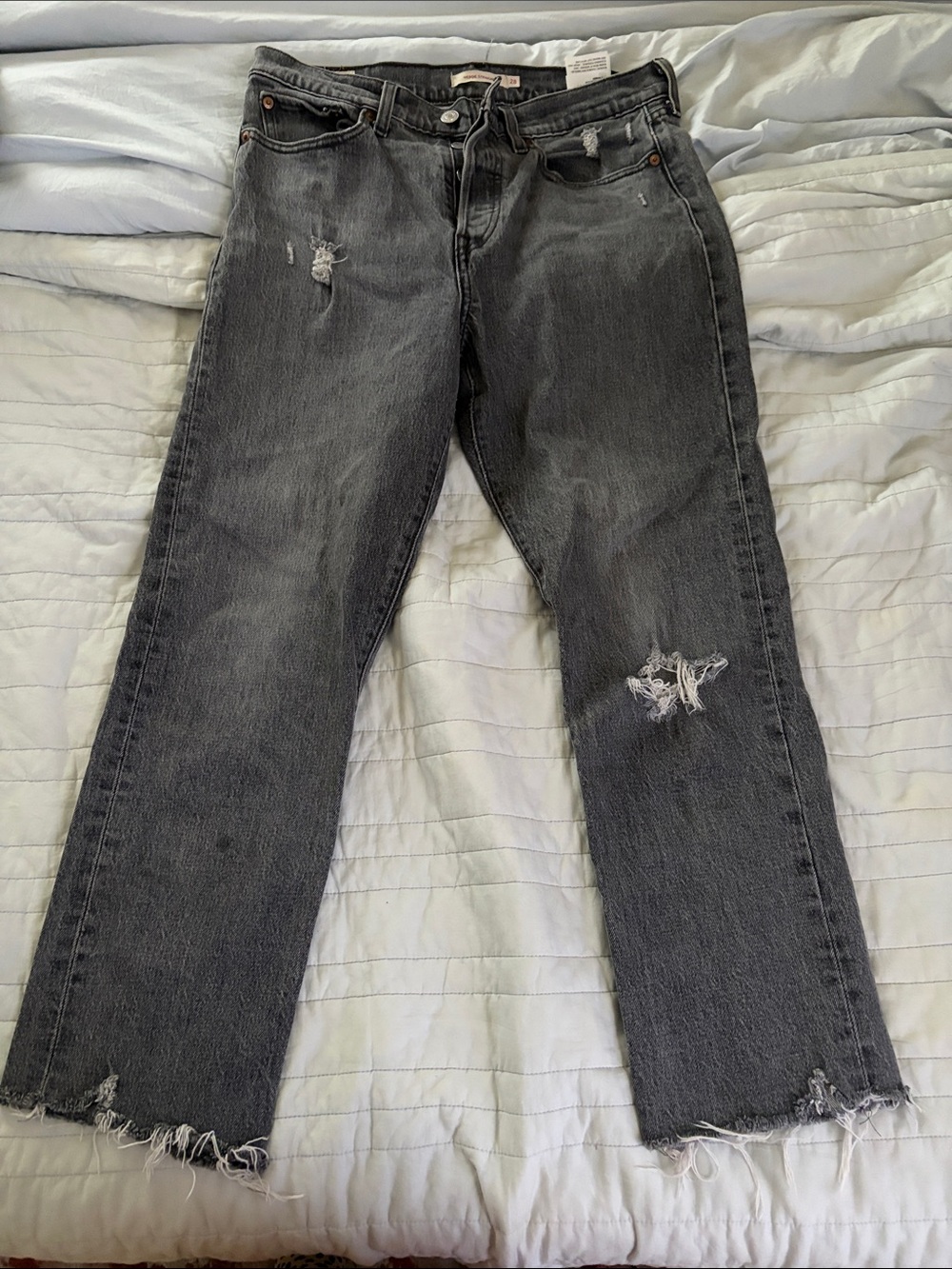 Levi's wedgie Straight Leg Jeans in Dark Gray Wash
